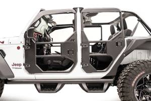 Fab Fours - Fab Fours Full Tube Doors Rear Door 2 Stage Matte Black Powder Coat - JL1031-1 - Image 2