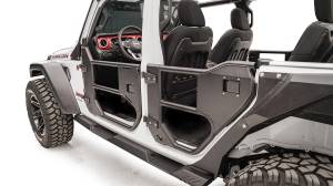 Fab Fours - Fab Fours Half Tube Doors Rear Door 2 Stage Matte Black Powder Coat - JL1033-1 - Image 3