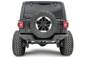 Fab Fours - Fab Fours Heavy Duty Rear Bumper 3/16 In. Gauge Steel Construction 2 Stage Matte Black Powder Coat w/Epoxy primer - JL18-Y1851-1 - Image 2