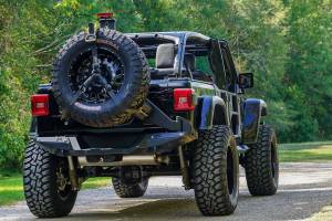 Fab Fours - Fab Fours Spare Tire Carrier Slant Back Tire Carrier Bare - JL2070-B - Image 4