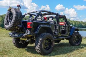 Fab Fours - Fab Fours Spare Tire Carrier Slant Back Tire Carrier Bare - JL2070-B - Image 5