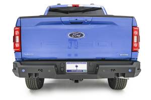 Fab Fours - Fab Fours Premium Rear Bumper 2 Stage Black Powder Coated w/Pre-Drilled Sensor Holes - FF21-W5051-1 - Image 2