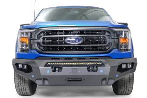 Fab Fours - Fab Fours Matrix Front Bumper Bare w/No Guard w/Sensor Holes Compatible w/Adaptive Cruise Control Accommodates Factory LED Fog Lights Or [3] 3X3 LED Cubes - FF21-X4751-B - Image 2