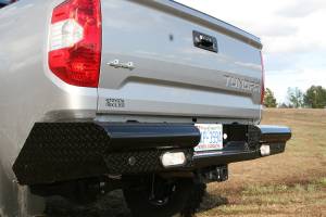 Fab Fours - Fab Fours Black Steel Ranch Rear Bumper 2 Stage Black Powder Coated - TT14-T2850-1 - Image 4