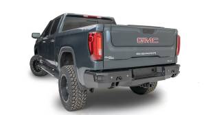 Fab Fours - Fab Fours Premium Rear Bumper 2 Stage Black Powder Coat w/Blind Spot Monitor Mount - CS19-W4051-1 - Image 3