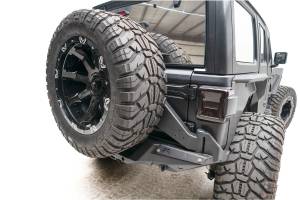 Fab Fours - Fab Fours Off The Door Tire Carrier 2 Stage Matte Black Powder Coated - JL18-Y1851T-1 - Image 2