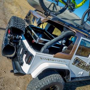 TeraFlex - JK4 Wasatch Rear Cargo Rack-Silver Rails - Image 2