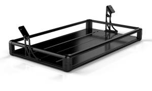 JK4 Wasatch Rear Cargo Rack-Black Rails