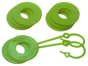 Daystar D Ring Isolator Washer Locker Kit 2 Locking Washers and 6 Non-Locking Washers Florescent Green Daystar - KU70061FG