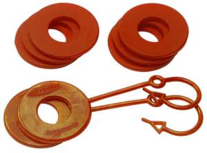 Daystar D Ring Isolator Washer Locker Kit 2 Locking Washers and 6 Non-Locking Washers Florescent Orange Daystar - KU70061FA