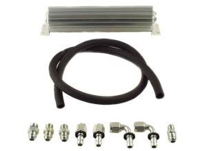 PSC Steering Upgraded #8 Return Line Hose Kit with Heat Sink Fluid Cooler Kit for 2007-11 Jeep JK - HK2099