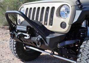 Artec Industries - Artec Industries NightHawk Jeep JK Front Bumper W/Mid Tube Stinger - JK2303 - Image 4