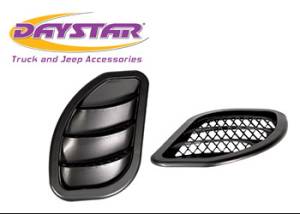 Daystar 07-17 Jeep Wrangler JK Hood Side Vent Kit Right and Left Black Pair Daystar - KJ71048BK