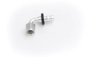 PSC Steering Fitting, #6 JIC 90 Degree Low Pressure Push Lock - HF-LP906