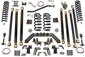 Clayton Off Road Jeep Wrangler 4.0 Inch Pro Series 3 Link Long Arm Lift Kit W/Rear 5 Inch Stretch 97-06 Wrangler TJ - COR-3605112