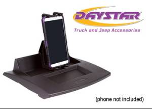 Daystar 07-10 Upper Dash Panel W/ Large I Phone and I Phone Plus Mini Pad Mount Black Daystar - KJ71059BK