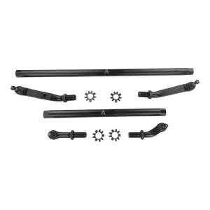 Apex Chassis Heavy Duty Tie Rod and Drag Link Assembly Fits: 03-13 RAM 2500/3500 Includes Complete Tie Rod and Drag Link Assemblies. Note requires stabilizer clamp. 03-08 requires PA115 Pitman Arm - KIT180