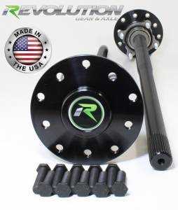 Revolution Gear and Axle Dana 44 4140 Chromoly US Made Rear Axle Kit 1997-06 Jeep TJ and LJ W/Drum Brakes 30 Spline - RAK44-2