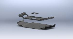 Clayton Off Road - Clayton Off Road Jeep Wrangler Transfer Case Skid Plate 1997-2006 TJ - COR-4105100 - Image 3