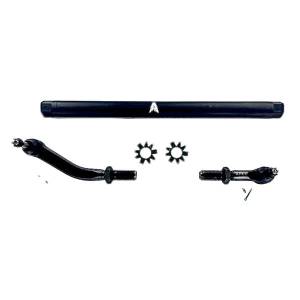 Apex Chassis Heavy Duty JK 2.5 Ton Heavy Duty No Flip Drag Link Assembly in Black Anodized Aluminum Fits: 07-18 Jeep Wrangler JK JKU Rubicon Sahara Sport. Note this NO-FLIP kit fits vehicles with a lift of 3.5 inches or less - KIT137