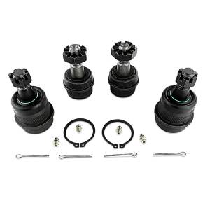 Apex Chassis Heavy Duty Ball Joint Kit Fits: 90-01 Jeep Cherokee 90-92 Jeep Comanche 93-98 Jeep Grand Cherokee 97-06 Jeep Wrangler TJ 87-95 Jeep Wrangler YJ Includes: 2 Upper & 2 Lower - KIT103