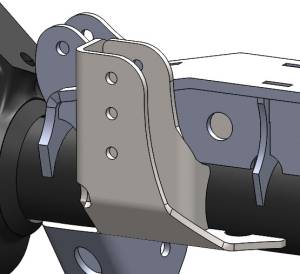 Artec Industries Raised Trackbar Bracket for 3.5 Inch Diameter Front Axle - BR1139