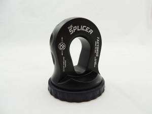 Factor 55 Splicer 3/8-1/2 Inch Synthetic Rope Splice On Shackle Mount Black - 00352-04