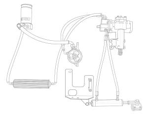 PSC Steering - PSC Steering Upgraded #8 Return Line Hose Kit with Heat Sink Fluid Cooler Kit for 2012-18 Jeep JK - HK2098 - Image 3