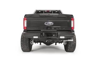 Fab Fours Black Steel Ranch Rear Bumper 2 Stage Black Powder Coated - FS17-T4150-1