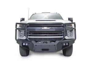 Fab Fours Premium Winch Front Bumper w/Full Grill Guard Bare - CH20-A4950-B