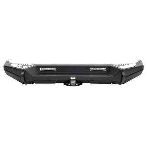 Smittybilt - Smittybilt XRC GEN 2 Rear Bumper Lite Textured Black Incl. Hitch [Class III] Aux. Back Up Light Provisions Towable D-Ring Mounts Tire Carrier Sold Separately - 76858LT - Image 2