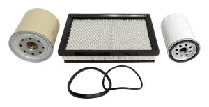 Crown Automotive Jeep Replacement Master Filter Kit For Use w/1997-2001 XJ Cherokee w/2.5L Diesel Engine Incl. Air/Fuel/Oil Filters  -  MFK6