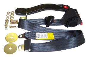 Crown Automotive Jeep Replacement Seat Belt Set Front Left 3 Point Black Retractable  -  BELT3B