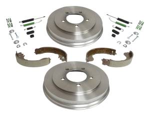 Crown Automotive Jeep Replacement - Crown Automotive Jeep Replacement Drum Brake Service Kit Rear Incl. Drums/Shoe Set/Hardware  -  5105617K - Image 1