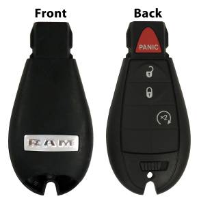 Crown Automotive Jeep Replacement Key Fob w/o Push To Start w/Remote Start Genuine Mopar Key Fob w/Ram Logo  -  56046955AF