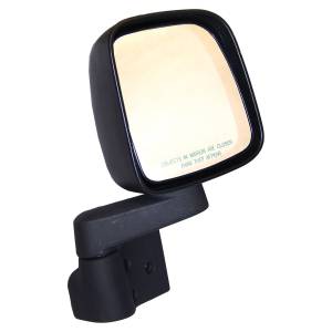 Crown Automotive Jeep Replacement - Crown Automotive Jeep Replacement Door Mirror and Arm Right Black Direct Bolt On  -  55395060AB - Image 2