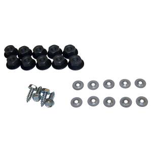 Crown Automotive Jeep Replacement - Crown Automotive Jeep Replacement Fender Flare Hardware Kit Rear Incl. 10 Push-On Nuts/10 Nuts/4 Screws  -  5AGRRKIT - Image 2