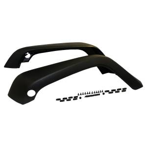 Crown Automotive Jeep Replacement - Crown Automotive Jeep Replacement Fender Flare Set Front Incl. 2 Flare/Retainers/Rivets Textured Black  -  5KFKFR - Image 2