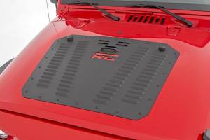 Rough Country Powder Coated Hood Louver Black Powder Coating - 10527