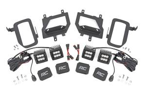 Rough Country - Rough Country Black Series LED Fog Light Kit w/Flood Beam - 70833 - Image 1