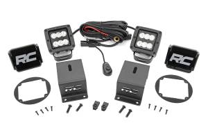 Rough Country LED Fog Light Kit Spot Beam - 70857