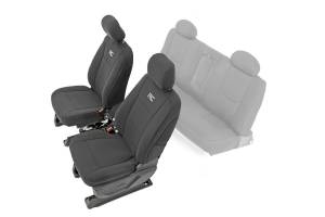 Rough Country - Rough Country Neoprene Seat Covers Front Neoprene 4-Layer Construction Black - 91024 - Image 1