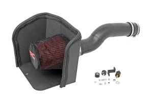 Rough Country Cold Air Intake w/o Pre-Filter Bag Heat Shield Intake Tube Reusable Air Filter Includes Clamps & Hardware - 10547PF