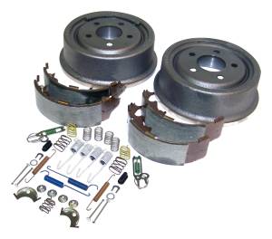 Crown Automotive Jeep Replacement Drum Brake Service Kit Rear Incl. Drums/Shoe Set/Hardware  -  52005350KE