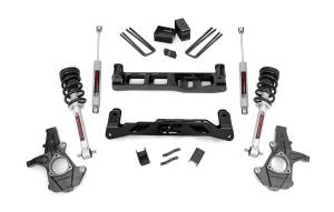 Rough Country Suspension Lift Kit w/Shocks 5 in. Lift Incl. Lifted N3 Struts Premium N3 Shocks - 24733