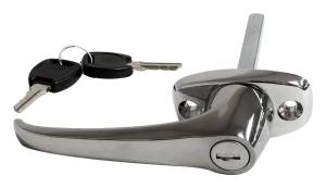 Crown Automotive Jeep Replacement Exterior Door Handle Incl. Lock Cylinder Chrome  -  J8128461