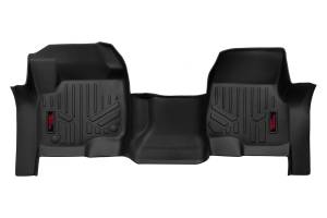 Rough Country - Rough Country Heavy Duty Floor Mats Bench Seat Quick Easy Instalation Spill Saver Lip All Weather Protection Front - M-5117 - Image 1