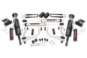 Rough Country Suspension Lift Kit w/V2 Shocks 3.5 in. Incl. Upper Control Arms Vertex Coilovers Diff Spacers Bumpstop Spacers Lift Blocks U-Bolts - 76857