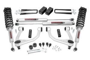 Rough Country - Rough Country Lift Kit-Suspension w/Shock 3.5 in. Lifted Struts N3 Shocks Includes Installation Instructions - 76831 - Image 1