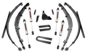 Rough Country Suspension Lift Kit 6 in. Includes Valved N3 Series Shock Absorbers Lifted Leaf Springs Sway-Bar And Track Bar Drop Brackets U-Bolts w/Hardware - 49770